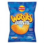 Wotsits Giants Really Cheesy Sharing Cheese Snacks Crisps 130g