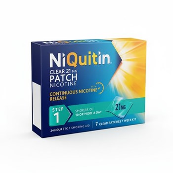 NiQuitin 21mg 7 Nicotine Clear Patch