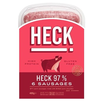 Heck 97% 6 Sausages 400g