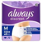 Always Discreet Incontinence Pants Women, Normal, M, 12 Pants