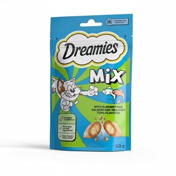 DREAMIES Cat Treat Biscuits with Salmon & Tuna Flavour 60g