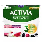 Activia Rhubarb & Mixed Fruit Low Fat Gut Health Yoghurt Multipack 8x115g