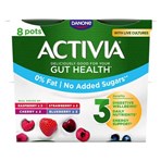 Activia Strawberry & Red Fruit Low Fat Gut Health Yoghurt Multipack 8x115g