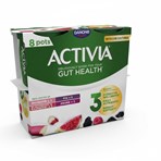 Activia Rhubarb & Mixed Fruit Low Fat Gut Health Yoghurt Multipack 8x115g
