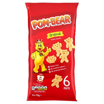 Pom-Bear Original Potato Snacks 6 x 13g