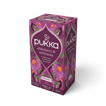 Pukka 20 Elderberry & Echinacea Herbal Tea Sachets 40g