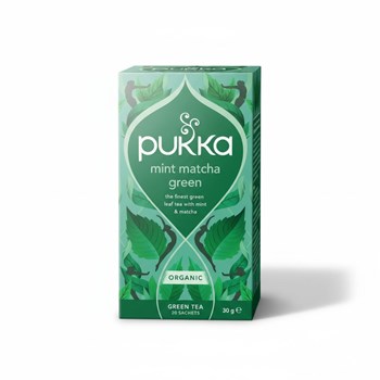 Pukka 20 Organic Mint Matcha Green Tea Sachets 30g