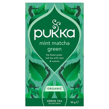 Pukka 20 Organic Mint Matcha Green Tea Sachets 30g