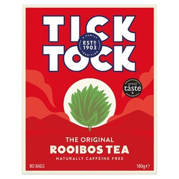 Tick Tock Rooibos Tea 80 Biodegradable Bags 180g