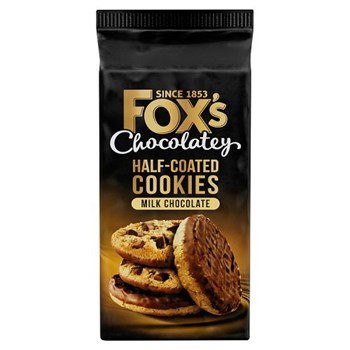 Fox's Fabulous Half-Coated Milk Chocolate Cookies 175g