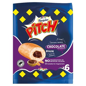 Brioche Pasquier Pitch Chocolate and Hazelnut Brioche 6 x 37.5g (225g)