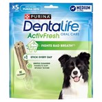 DENTALIFE ActivFresh Medium Dental Chicken Dog Chews 5 Sticks