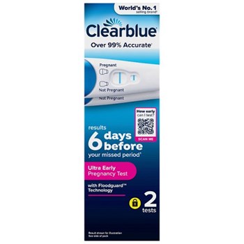 Clearblue Pregnancy Test, Ultra Early Detection, Results 6 Days Early, 2 Tests