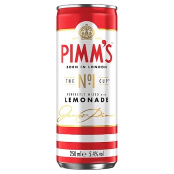 Pimm's No. 1 Cup & Lemonade Ready to Drink 5.4% vol 250ml Can