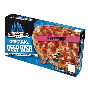 Chicago Town 2 Pepperoni Original Deep Dish Pizza 2 x 155g (310g)