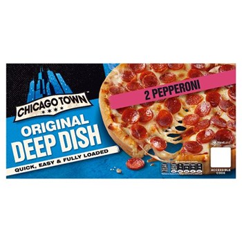 Chicago Town 2 Pepperoni Original Deep Dish Pizza 2 x 155g (310g)