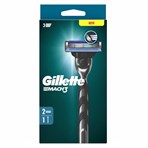 Gillette Mach3 Razor For Men, 1 Gillette Razor, 2 Razor Blade Refills