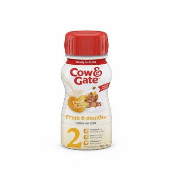 Cow & Gate 2 Follow On Baby Milk Formula Liquid 6-12 Mths 200ml