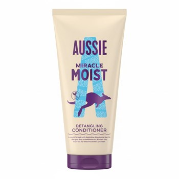 Aussie Miracle Moist Detangling Conditioner 200ml. Moisturising Formula to Revive Dry Hair