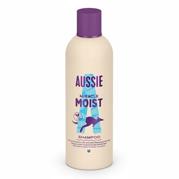 Aussie Miracle Moist Shampoo 300ml. Moisture-Quenching Formula to Revive Dry Hair