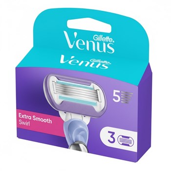 Venus Extra Smooth Swirl Razor Blades x3