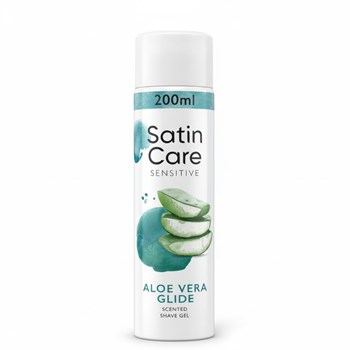 Venus Satin Care Women's Shave Gel, Aloe Vera Glide, 200ml
