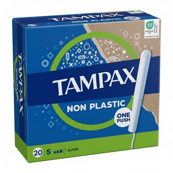 Tampax Super Tampons With Cardboard Applicator 20 Count