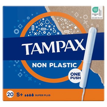 Tampax Super Plus Tampons With Cardboard Applicator 20 Count