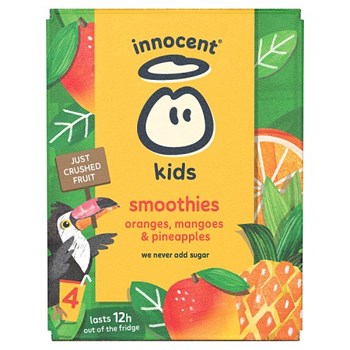innocent Kids Smoothies Oranges, Mangoes & Pineapples 4 x 150ml