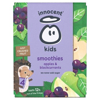 innocent Kids Smoothies Apples & Blackcurrants 4 x 150ml