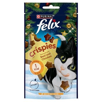 FELIX Crispies Chicken and Beef Cat Treats 45g