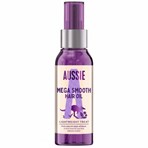 Aussie Mega Smooth Hair Oil - Vegan Hair Repair Treatment For Dry, Damaged, Curly Hair,  100ml