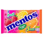 Mentos Fruit Chewy Dragees Rolls 5 x 38g