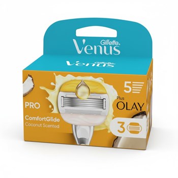Gillette Venus Pro ComfortGlide Coconut Scented Women’s Blades 3 Refill Blades