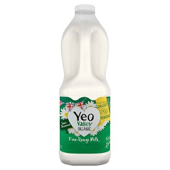 Yeo Valley Organic Semi-Skimmed Free-Range Milk 2L