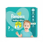 Pampers Baby-Dry Size 7, 30 Nappies, 15kg+, Essential Pack