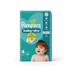 Pampers Baby-Dry Size 4, 44 Nappies, 9kg-14kg, Essential Pack