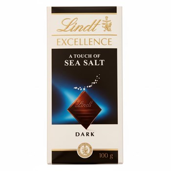 Lindt Excellence Dark Sea Salt Chocolate Bar 100g