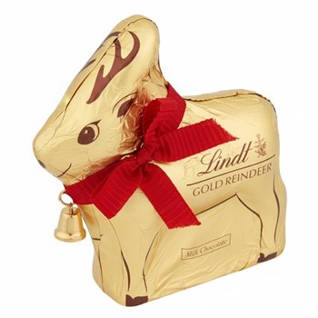 Lindt Gold Reindeer Christmas Milk Chocolate 100g