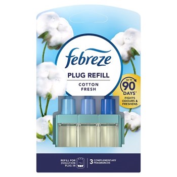 Febreze 3Volution Air Freshener Plug In Refill Cotton Fresh 20ML