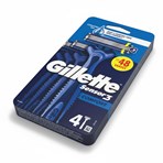 Gillette Sensor3 Comfort, Disposable Razors For Men, 4-Pack Razors