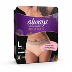 Always Discreet Boutique Incontinence Pants Women Beige Plus, L, 8 Pants