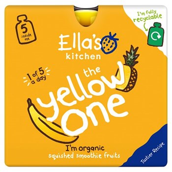 Ella's Kitchen the Yellow One Squished Smoothie Fruits 5 x 90g (450g)