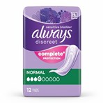 Always Discreet Incontinence Pads Women Normal 12 Count  