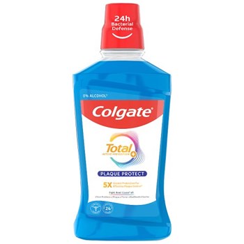 Colgate Total Plaque Protect Peppermint Mouthwash 500ml