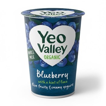 Yeo Valley Organic Blueberry Live Fruity & Creamy Yogurt 450g