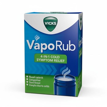 Vicks VapoRub, Relief of Cough Cold and Flu like Symptoms, Jar 100g