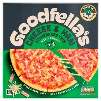 Goodfella's Cheese & Ham Stonebaked Thin 351g