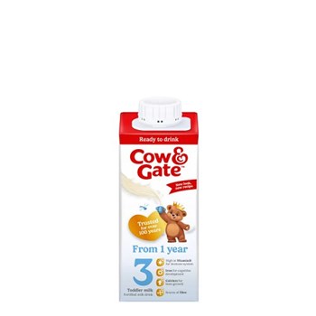 Cow & Gate 3 Toddler Milk Ready to Drink Liquid Formula 1-3 Years 200ml