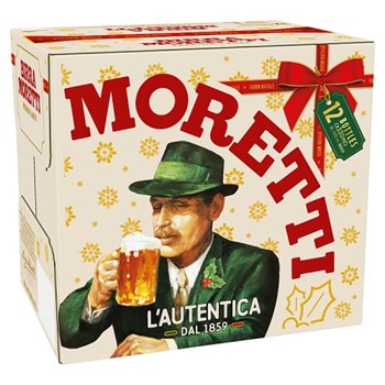 Birra Moretti Premium Lager Bottles 12 x 330ml